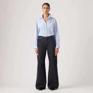 Denim: Loose Boot - Chipped Black Oyster