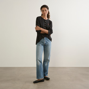 Auguste The Label: Kirby Henley Tee - Black