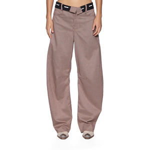 Barrel Trouser - Flip Houndstooth
