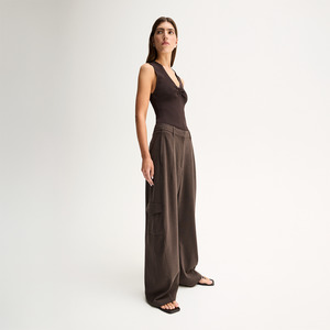 Tops: Lindsay Knit Top - Chocolate