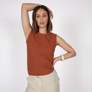 Terra Knit Tank - Rust