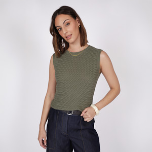 Marlow: Terra Knit Tank - Olive