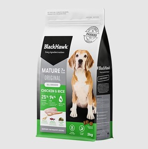 BLACK HAWK MATURE: CHICKEN & RICE – Seeds & Cereals (2000)