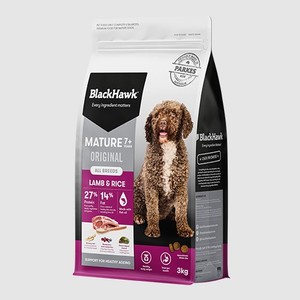 BLACK HAWK MATURE: LAMB & RICE – Seeds & Cereals (2000)