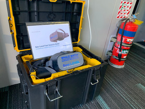 Custom case for multiple headsets including charging seasick.com