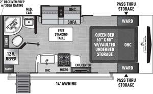 Freedom Express Ultra Lite: Freedom Express 192RBS - 2 Berth Caravan for Sale NZ | 5.6m