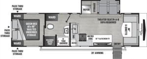 Freedom Express Ultra Lite: Freedom Express 298FDS – Front Lounge Caravan NZ | 3+ Berth, Off-Grid Ready
