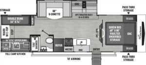 Freedom Express Ultra Lite: Freedom Express 292BHDS – Bunkhouse Family Caravan NZ | Fireplace, Smart TV