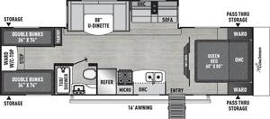 Freedom Express Ultra Lite: Freedom Express 29SE – 7+ Berth Family Bunkhouse Caravan NZ | 4 Bunks, 8.9m