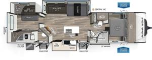 Tiny Homes: Alpha Wolf - 33BH 10.2m 2 private bedrooms 7 + berth