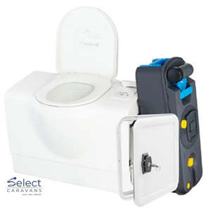 Accessories: Freucamp Bench Cassette Toilet Left Hand - Incl Door