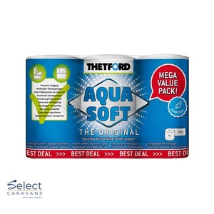 Thetford Aqua Soft Toilet Paper - 6pk