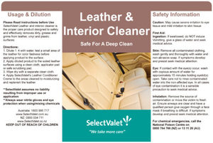 Products: Leather & Interior Cleaner