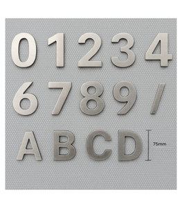 Products: 75mm Stainless Steel House Numbers Modern Letterboxes for NZ