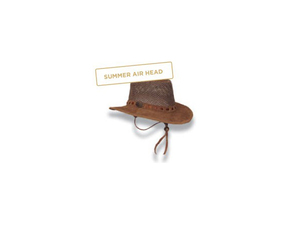 Products: Suede Mesh with Regular or Wide Brim - Selke NZ high quality handcrafted leather & fabric hats