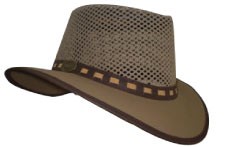 Products: Khaki Summer - Selke NZ high quality handcrafted leather & fabric hats
