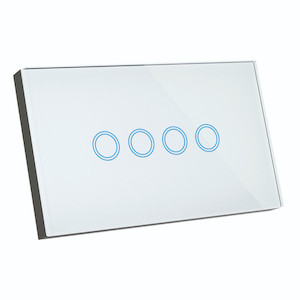 Brilliant Smart SMART WiFi ELITE GLASS WALL SWITCH 4 GANG SellMyApple
