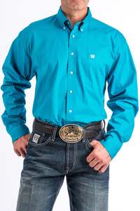 Mens Shirts: Cinch Turquoise Shirt