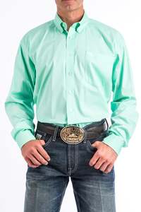 Mens Shirts: Cinch Mint Green Shirt