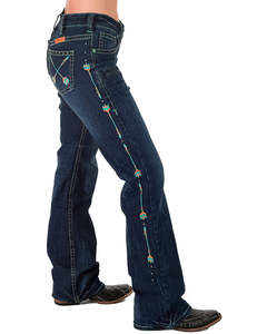 Womens Jeans: Cowgirl Tuff Turquoise Arrows Jeans