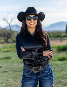 Cowgirl Tuff: Cowgirl Tuff Black Satin Pullover Shirt