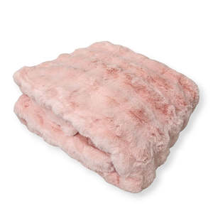 Weighted: Weighted Blanket Bumpy Fur in PInk