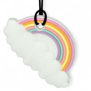 Chewies: Rainbow Cloud chewie necklace