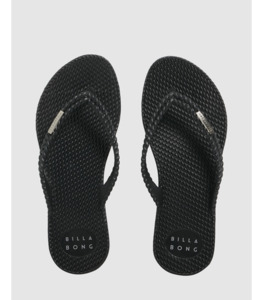 Billabong Ladies Kick Back Jandal - Black / Silver