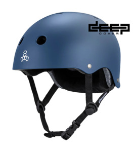 Products: Triple 8 Deep Cover Helemt - Matte Navy