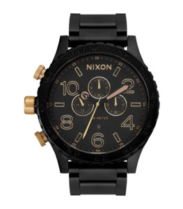 Products: Nixon 51-30 Chrono Watch - Matte Black / Gold