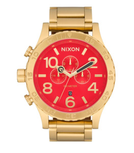 Products: Nixon 51-30 Chrono Watch - Gold / Red