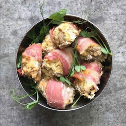 Finger Food Corporate Catering: Stuffed mushrooms