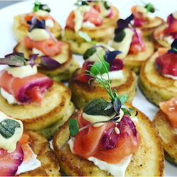 Blinis with Smoked Salmon