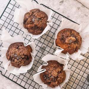 Banana & Espresso Chocolate Muffins