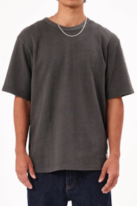 Mens Tees: Trade Waffle Tee - Charcoal