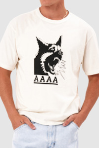 Mens Tees: Doghouse Tee - Ghost White