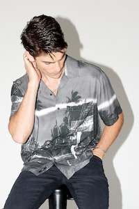 Mens Shirts: Graaf Art Shirt 2 - Graphite