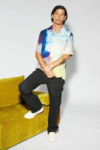 Mens Shirts: Kurojiro Art Shirt 1 - Navy