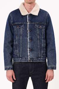 Jackets: Denim Sherpa Sunset - Dark Indigo