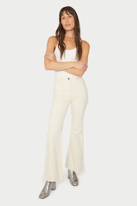 Rollas Womens New Season: Eastcoast Flare - Vanilla Cord