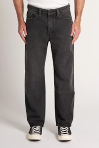 Abrand Mens Jeans: A 95 Baggy - Black Channel