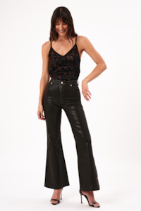 Rollas Womens: Eastcoast Flare Coated - Brown