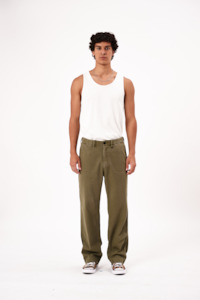 Rollas Mens: Ezy Worker Pant - Moss