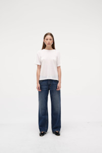 Neuw Womens Tops: Modal Lou Tee - White