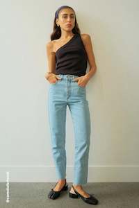 Abrand Womens Jeans: A 94 High Slim Petite - Walkaway