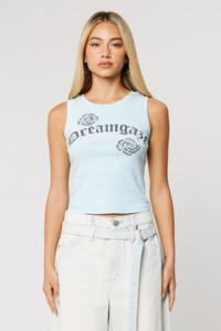 Abrand Womens: Dreamgaze Tank - Y2K Blue