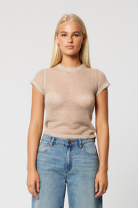 00 Baby Knit Tee - Mushroom