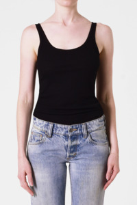 Neuw Womens Tops: Echo Tank - Black