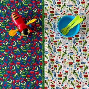 Splat Mats: Reversible Play & Splat Mat - Pōhutukawa/Kererū