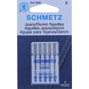 Domestic Machine Needles: Schmetz Jeans Domestic Needle